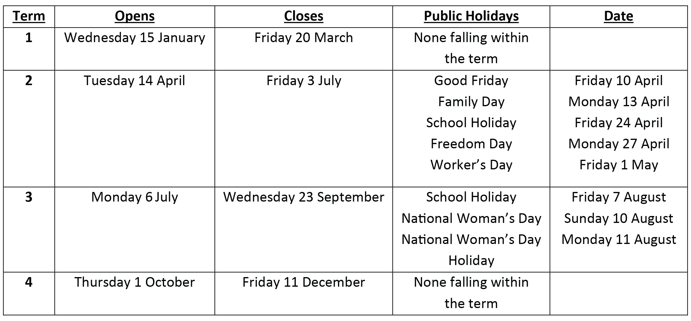 Montessori Term Dates-01-01-01 Montessori Term Dates-01-01-01